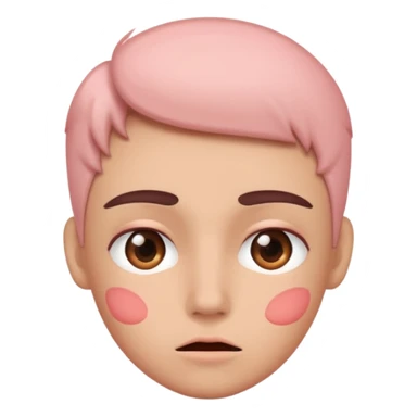 Blush nervously  sticker