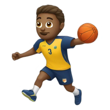 handball player sticker