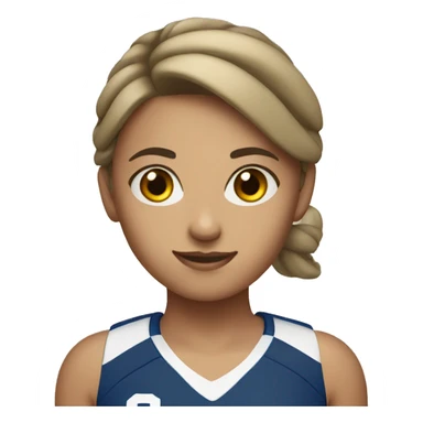 volleyball girl sticker