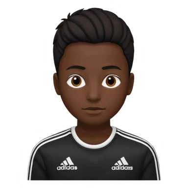 Adidas white stripes black human sticker