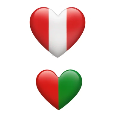 mix flag Italy and a heart sticker