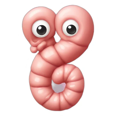 small and large intestine sticker