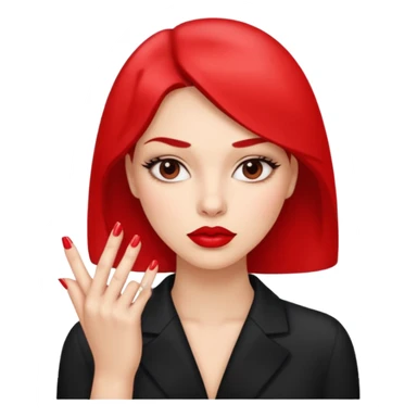 Make a combo of 🤨💅👄 sticker