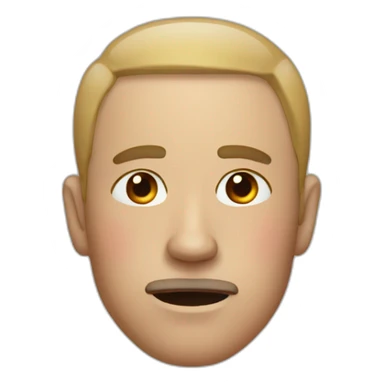 man with nosebleed sticker