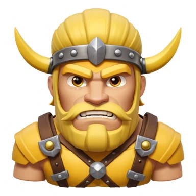BARBARO DE CLASH OF CLANS QUE TIENE PELO AMARILLO sticker