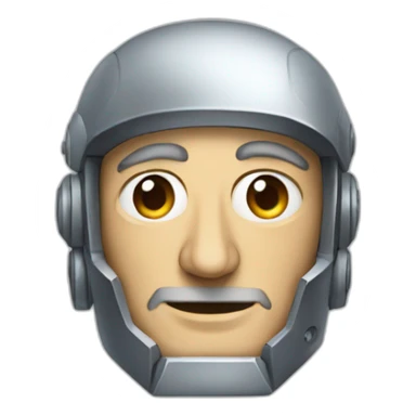 Robot looks like robert de niro sticker