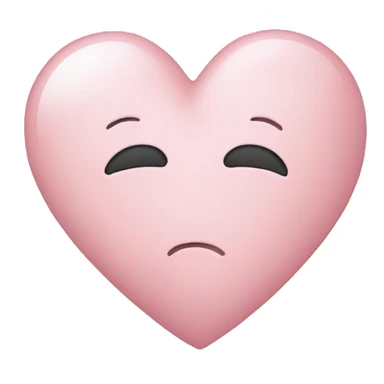 light pink heart with a sorry text  sticker