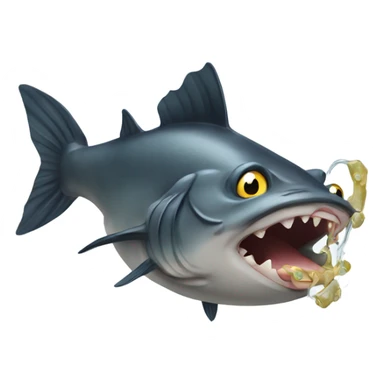 Catfish biting off more than he can chew sticker