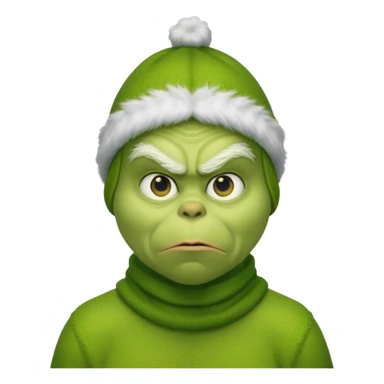 The grinch with a balaclava on sticker
