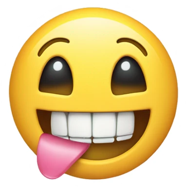 The smiley face is missing a front tooth sticker