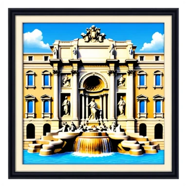 Trevi Fountain sticker
