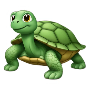 Tortue sur un tortue sticker