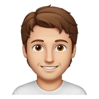 Kjekk mann (lys i huden) som har pynta seg.  fargen på håret er brunt og HAN har midtskille og litt søte krøller . Litt øyevipper men ikke mye og litt mørke brun. Skal se HOT Å SEXY UT smile mer!!! Ca 20 år gammel. HVIT T-SKJORTE sticker