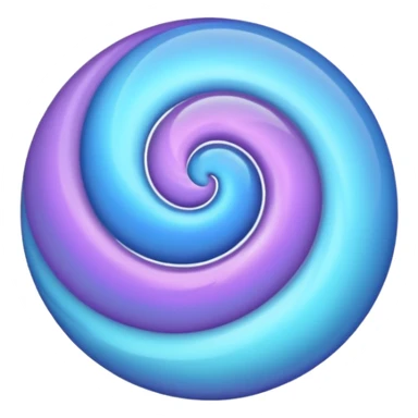 Create a MAGICAL orb or sphere with swirling colors that convey a magical and special feeling. Use soft, muted purples and blues, avoiding bright or neon tones, to create a calm and harmonious look. Keep it visually ap
 sticker