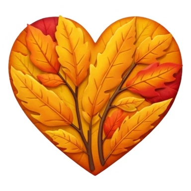 Heart of the autumn colors sticker