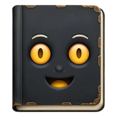 make me a black book with dust on it to show that it's old  sticker