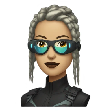 Rebecca cyberpunk sticker