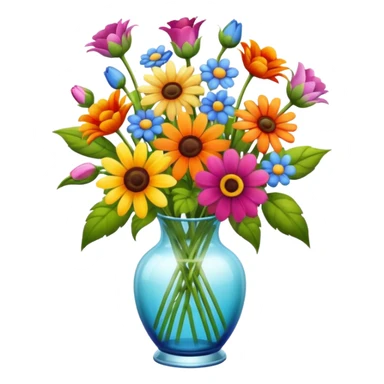 decoração de flores de verão sticker