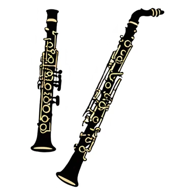 clarinet and oboe sticker