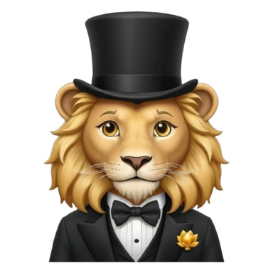 Magician lion sticker