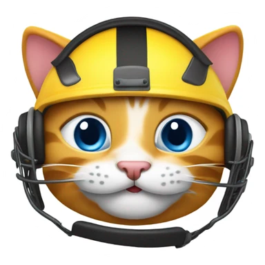 jolly cat football helmet sticker