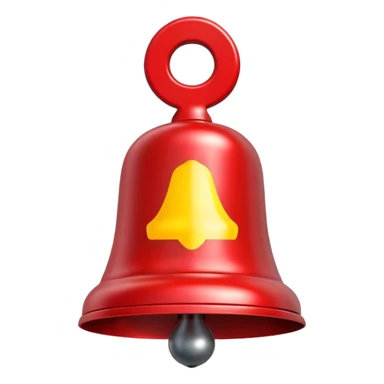 warning bell with exclamation mark sticker
