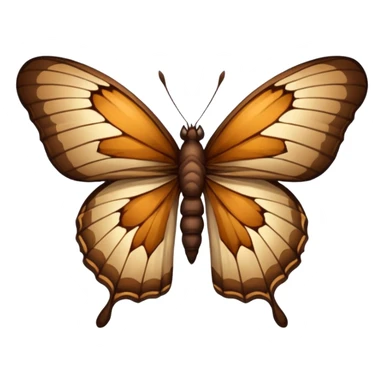 Dead butterfly with wings and the body seperate  sticker