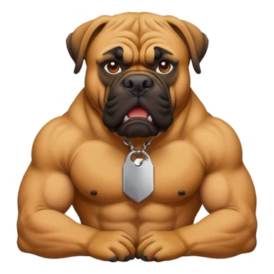 A bullmastiff as a legend sticker