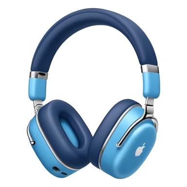 blue AirPods Max headphones sticker