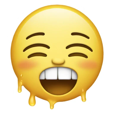 Emoji laughing with tears transforming into a crying emoji sticker