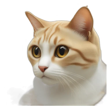 unimpressed cat sticker