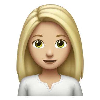 Apple ipad in girls (blond with brown roots and green eyes) hands  sticker