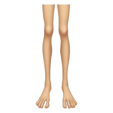 A leg with six fingers sticker