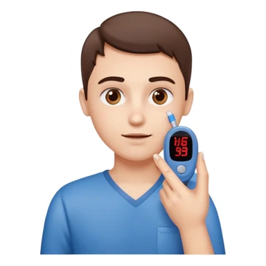 diabetes meter hand test finger blood sticker