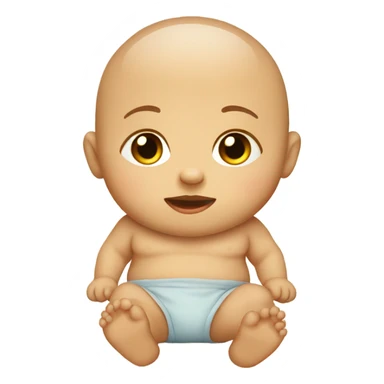 baby with a very circular stomach  sticker