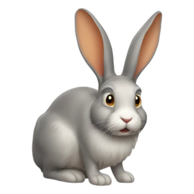Lapin mange le carotte sticker