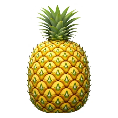 A pineapple flipped 180 degrees clockwise around the y axis  sticker