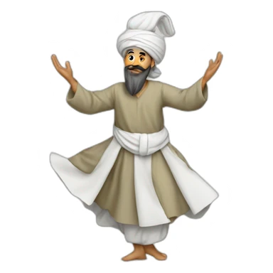 A moroccan sufi dervish sticker
