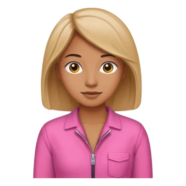 pink jumpsuit ful body sticker