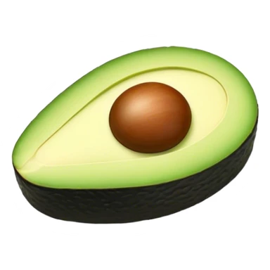 Cute avocado sushi sticker