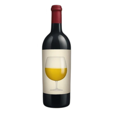 Bouteille de vin sticker