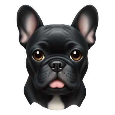 black french bulldog  sticker