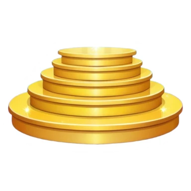 A spotlight-lit platform with glittery floor decorations. sticker