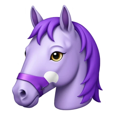 Purple horse wearing white t-shirt

 sticker