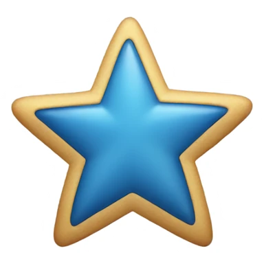 Blue star sticker