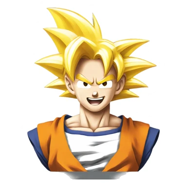 Goku super sayan smiling  sticker