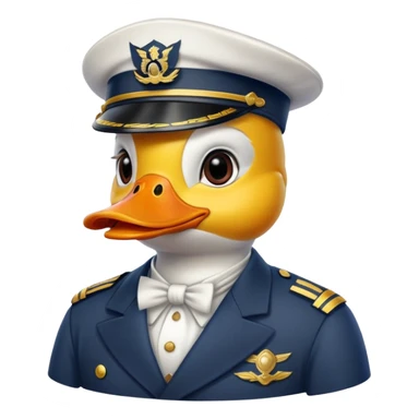 ship captain duck sticker