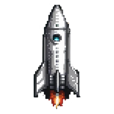 rocket ship sticker