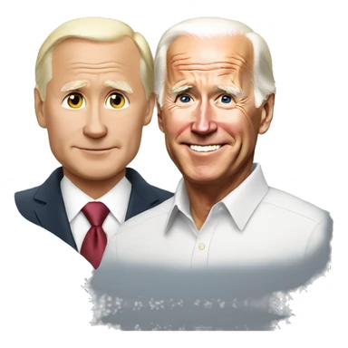 putin and joe biden sticker