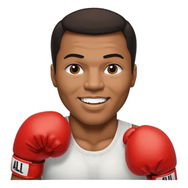 Mohammed Ali boxer  sticker